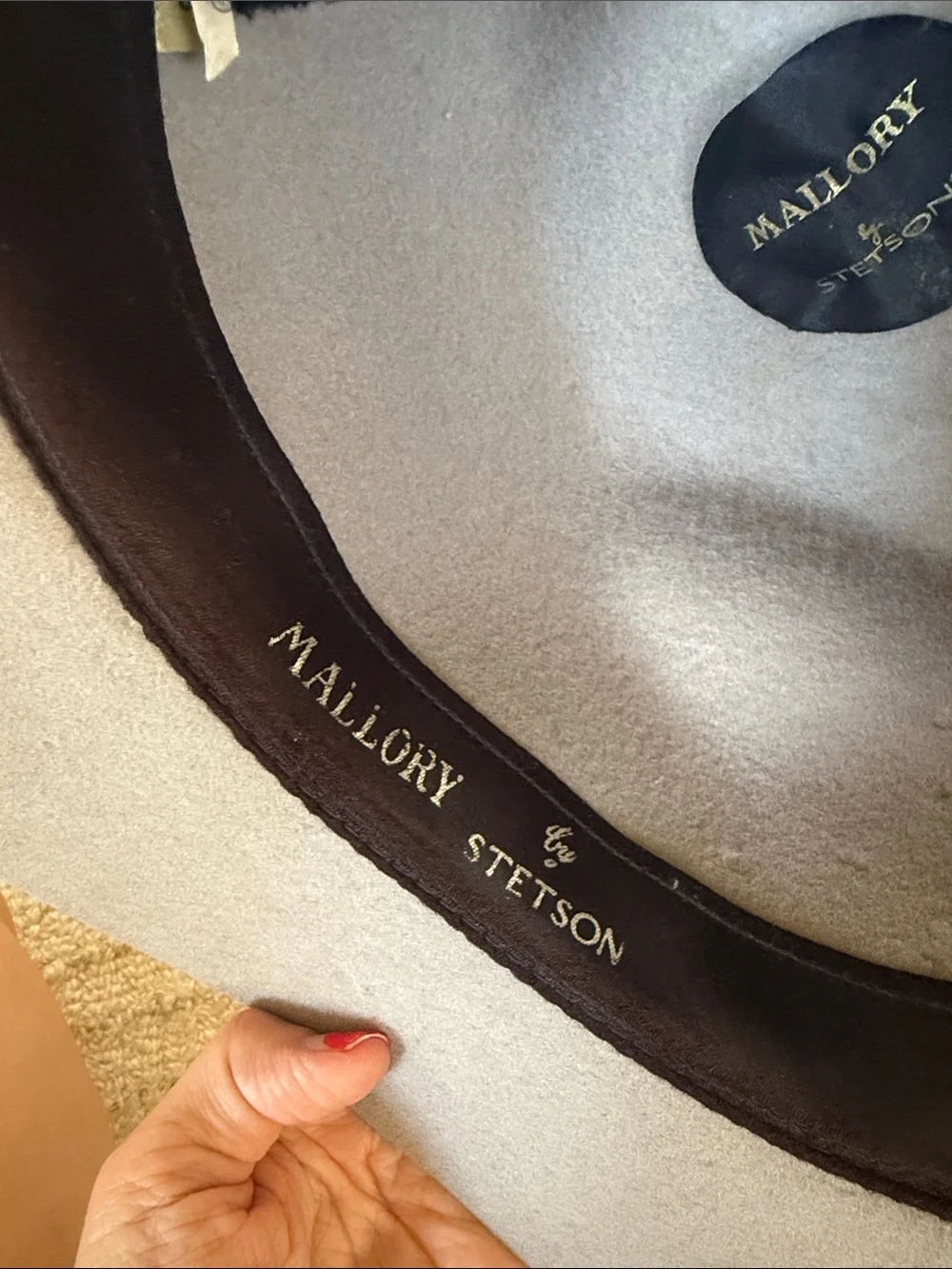 Mallory by STETSON Classic Gray WOOL Fedora with Black Band SMALL